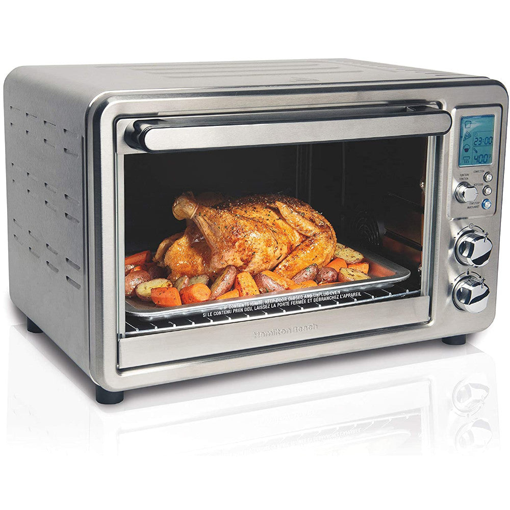 🍏Hamilton Beach Sure-Crisp Digital Air Fryer Toaster Oven with Rotisserie  🆕