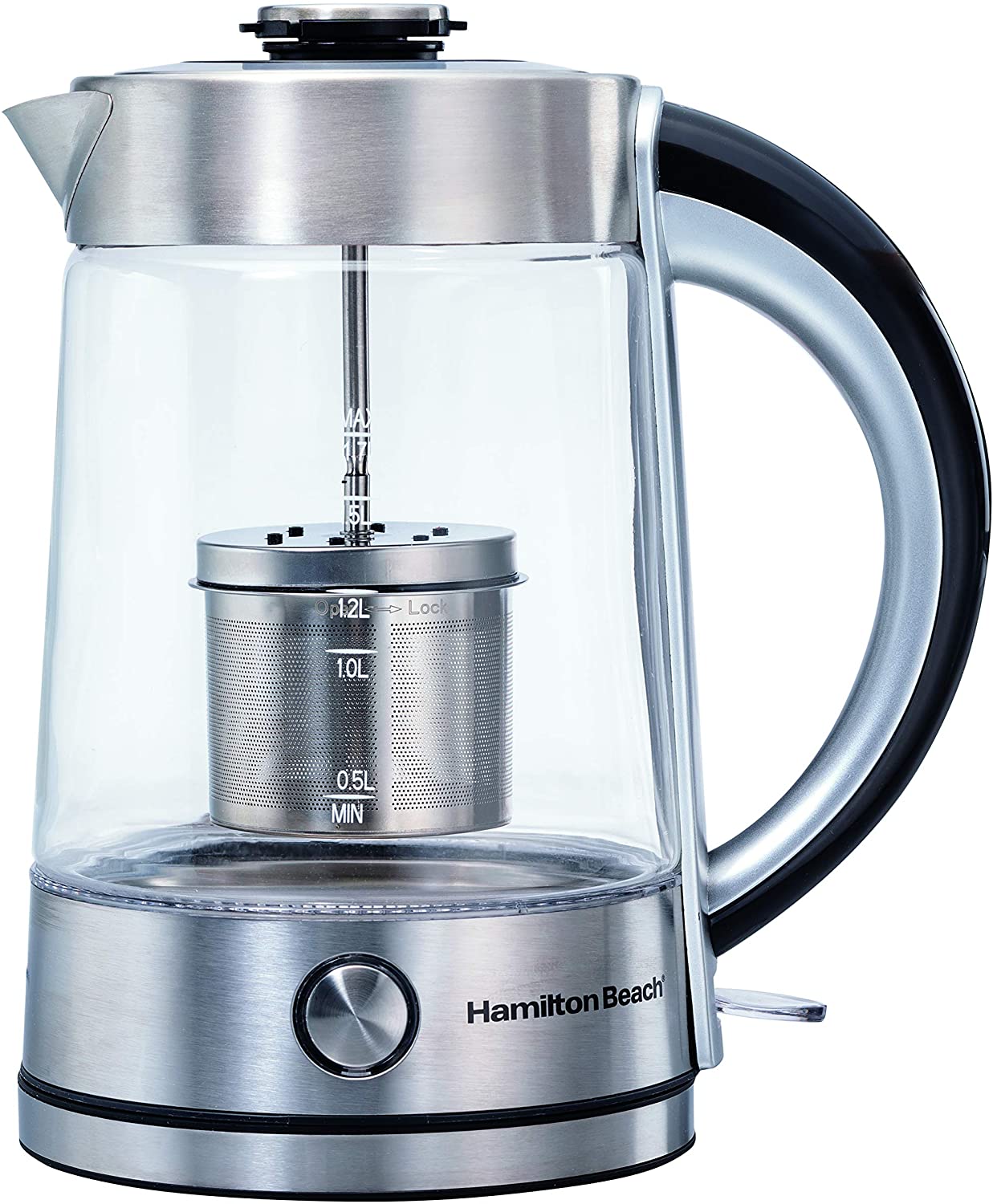 Hamilton Beach® Glass Electric Kettle With Tea Steeper 40868, Color: Black  - JCPenney