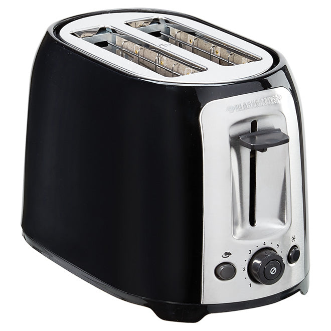  BLACK+DECKER TR1278BD 2-Slice Toaster, Black: Home & Kitchen