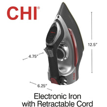 Charger l&#39;image dans la galerie, Fer à repasser électronique CHI 13102C avec cordon rétractable - Emballage défectueux avec garantie complète
