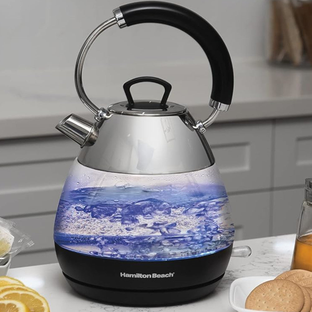 HAMILTON BEACH 1.7l Glass Kettle 40896C Home Essentials Outlet