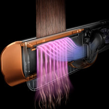 Load image into Gallery viewer, DYSON OFFICIAL OUTLET- Airstrait Straightener- Bright Nickel/Rich Copper- Refurbished (EXCELLENT) with 1 year Dyson Warranty
