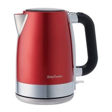 Load image into Gallery viewer, BETTY CROCKER BC-3710CMRWM Red Metallic 7-Cup Cordless Electric Kettle
