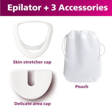 Load image into Gallery viewer, PHILIPS BRE700/04 Rechargeable Epilator Series 8000 for Women, with 3 Accessories
