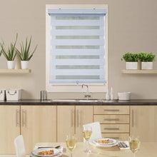 Load image into Gallery viewer, ITY CDNW-1 18 Olivia Stone Cordless Polyester Zebra Day-Night Blind 18&quot;x84&quot; in White
