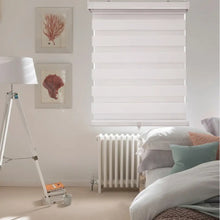 Load image into Gallery viewer, ITY CDNW-1 18 Olivia Stone Cordless Polyester Zebra Day-Night Blind 18&quot;x84&quot; in White
