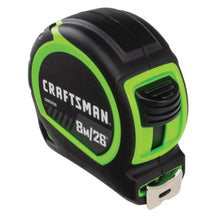 Load image into Gallery viewer, CRAFTSMAN 1 in. x 26 ft./8m High Visibility Tape Measure
