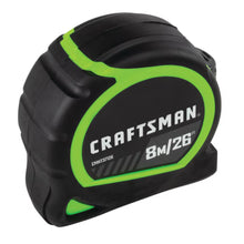 Load image into Gallery viewer, CRAFTSMAN 1 in. x 26 ft./8m High Visibility Tape Measure
