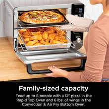 Load image into Gallery viewer, NINJA DCT401 12-in-1 Double Oven with FlexDoor, FlavorSeal &amp; Smart Finish - Factory serviced with Home Essentials warranty
