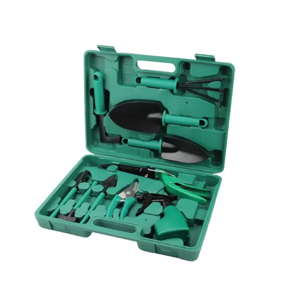 ZOOTEALY Ensemble de jardin 10 pièces Kit d'outils de jardin en acier inoxydable