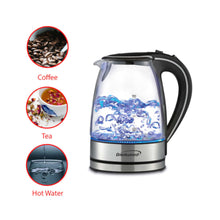 Load image into Gallery viewer, Brentwood KT-1900BK 1.8Qt Glass Kettle
