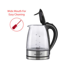 Load image into Gallery viewer, Brentwood KT-1900BK 1.8Qt Glass Kettle
