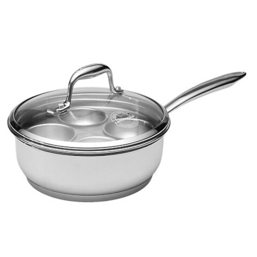 Casserole de 20 cm avec pocheuse à œufs LAGOSTINA L853040920 Collection Ambiente 2 L