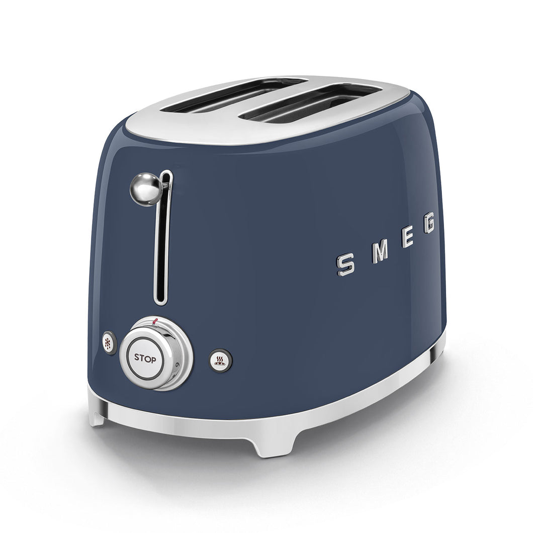 SMEG TSF01NBUS Retro 50's Style Navy Blue 2-Slice Toaster- Certified Open Box