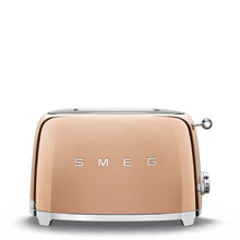 Load image into Gallery viewer, SMEG TSF01RGUS Retro 50&#39;s Style Rose Gold 2-Slice Toaster- Certified open box
