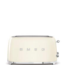 Load image into Gallery viewer, SMEG TSF02CRUS Retro 50&#39;s Style Cream 4-Slice Long Slot Toaster- Certified open box
