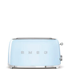 Load image into Gallery viewer, SMEG TSF02PBUS Retro 50&#39;s Style Pastel Blue 4-Slice Long Slot Toaster- Certified open box
