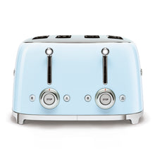 Load image into Gallery viewer, SMEG TSF03PBUS Retro 50&#39;s Style Pastel Blue 4-Slice Toaster- Certified open box
