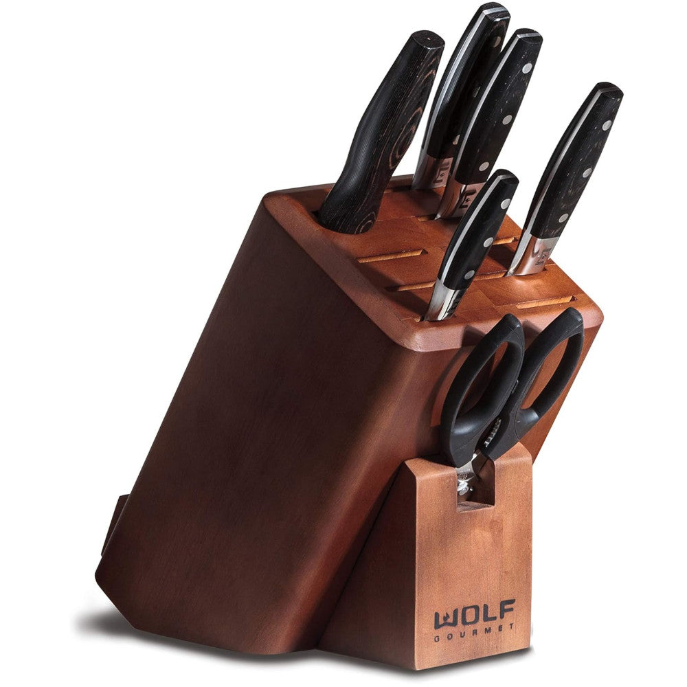 Wolf Gourmet WGCU100S 7 Piece Cutlery Knife Set- Blemished Package with Full Warranty