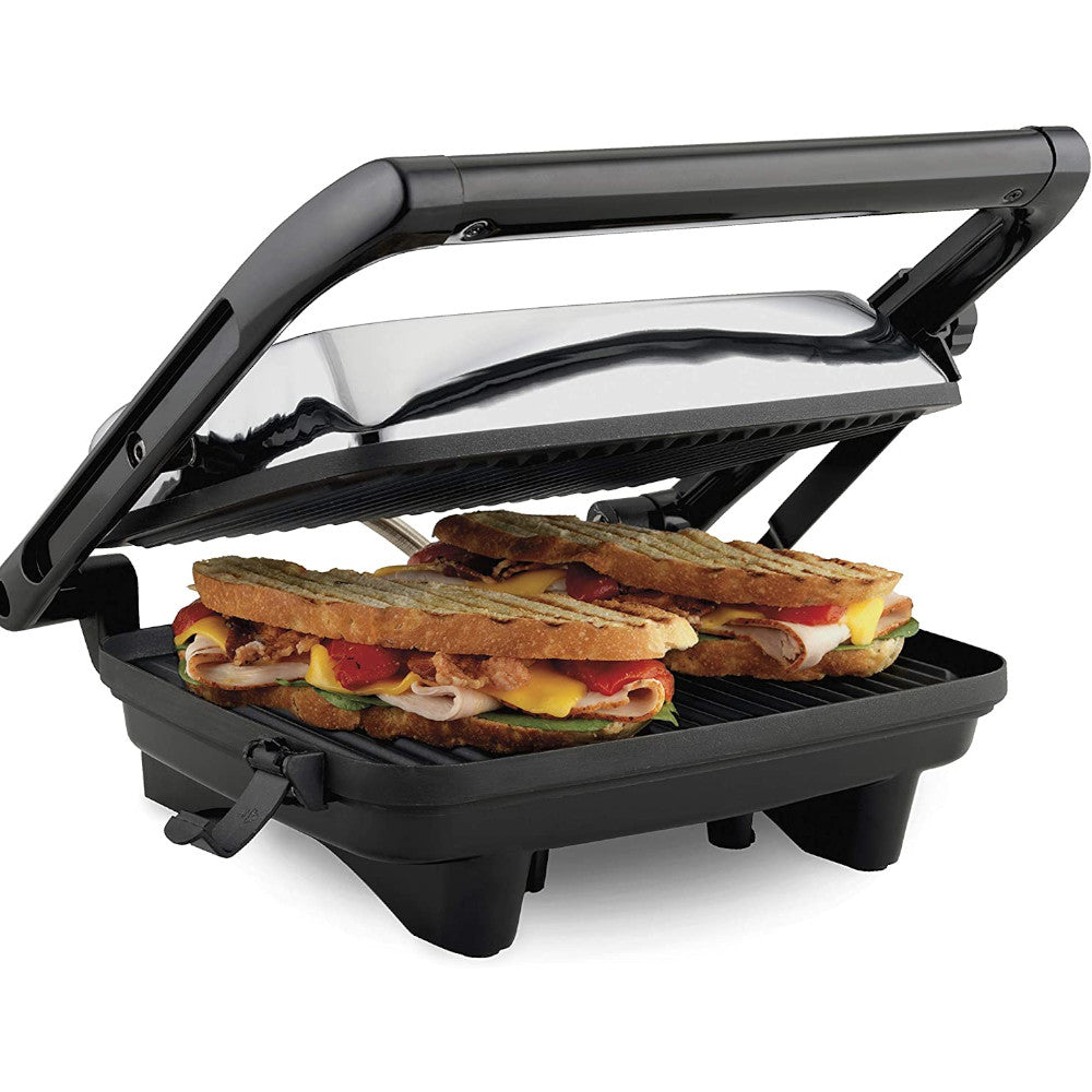 HAMILTON BEACH Electric Panini Press Grill with Locking Lid - 25460C