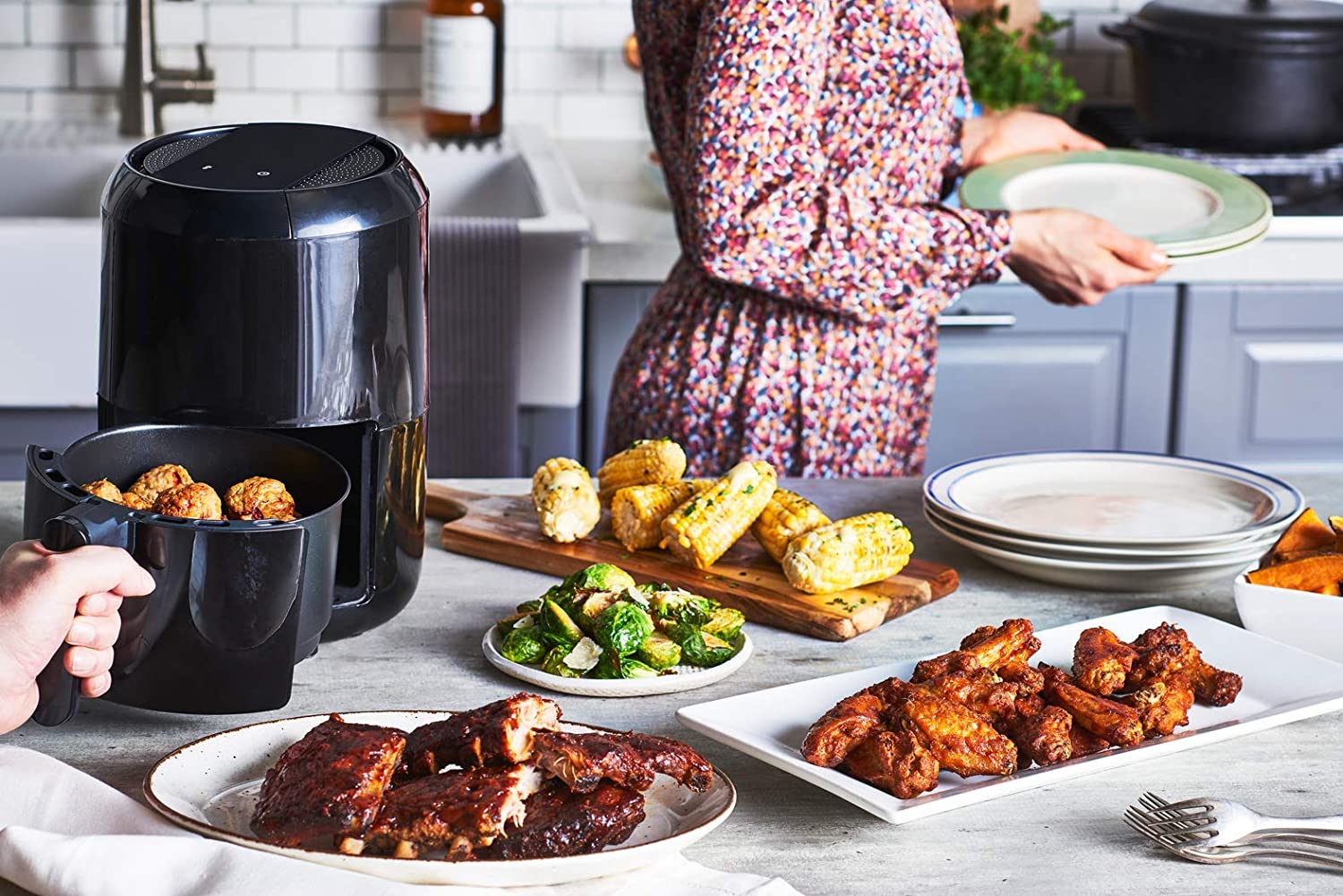 T-Fal Compact Easy Fry 6 In 1 Digital Air Fryer - iQ living