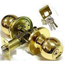 Load image into Gallery viewer, WELLSON Entrance Lock with Button and 3 Keys (Gold) - WH-1886-GO
